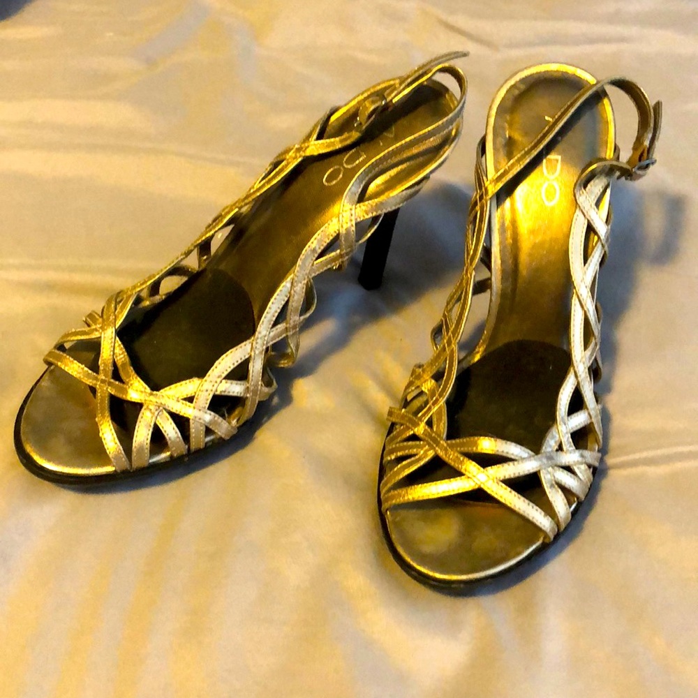 2 for $20 Aldo peep toe strappy heel size 8